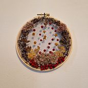 Il mio progetto del corso: Ricamo su tulle con piante e fiori naturali. Embroider, DIY, Floral, Plant Design, and Textile Design project by Roseneide Santos Sousa - 10.13.2023