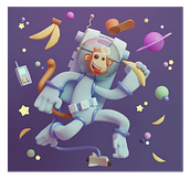 My project for course: 3D Character Creation in Blender Ein Projekt aus dem Bereich 3D, Design von Figuren, 3-D-Modellierung, Design von 3-D-Figuren und 3-D-Design von Abrar Basahi - 13.10.2023