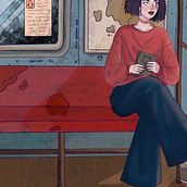 Meu projeto do curso: Pintura digital de personagens no Procreate. Traditional illustration, Character Design, and Digital Illustration project by julia_vasnieski - 08.04.2023