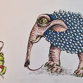 Whimsical Sketchbook: Draw Imaginary Creatures from Nature. Un progetto di Illustrazione tradizionale, Disegno realistico, Disegno a matita e Disegno artistico di annevderve - 14.10.2023