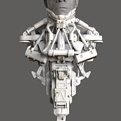 Il mio progetto del corso: Creazione di personaggi sci-fi con Photoshop e ZBrush. Un progetto di Illustrazione tradizionale, 3D, Direzione artistica, Postproduzione fotografica, Modellazione 3D, Character design 3D e Fotomontaggio di cristianoghelli - 14.10.2023