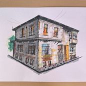 Mi proyecto del curso: Dibujo arquitectónico expresivo con marcadores de colores. Een project van  Schetsen,  Tekening,  Architecturale illustratie, Sketchbook y  Illustratie met inkt van Domingo Martinez Becerra - 15.10.2023
