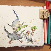 Mon projet du cours : Création de personnages expressifs à l'aquarelle et à la plume. Traditional illustration, Character Design, Painting, Sketching, Drawing, Watercolor Painting, Stor, telling, Artistic Drawing, Children's Illustration, and Narrative project by Vanessa Mekhalfi - 10.15.2023