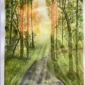 Mi proyecto del curso: Paisajes de ensueño con acuarela: plasma la luz. Painting, and Watercolor Painting project by alvaromonguia - 10.15.2023
