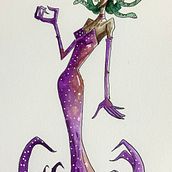 Mi proyecto del curso: Diseño de personajes expresivos con acuarela y pluma estilográfica. Traditional illustration, Character Design, Painting, Sketching, Drawing, Watercolor Painting, Stor, telling, Artistic Drawing, Children's Illustration, and Narrative project by Daniel Ramos Garcia - 10.15.2023