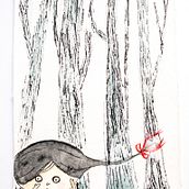 Un día en el bosque . Projekt z dziedziny Malowanie akwarelą użytkownika Damar Parker - 16.10.2023