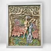 Bajo el Hechizo del Bosque: Retratos de Mujer y Bestia (1). Un proyecto de Ilustración tradicional de Alicia Rojo de Pedro - 10.04.2024