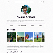 Página web personal. Programming, Design, UX / UI, Br, ing & Identit project by Nicolás Arévalo - 03.30.2022