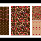 My project for course: Fundamentals of Pattern Design. Projekt z dziedziny Design, Trad, c, jna ilustracja, Projektowanie graficzne i Pattern design użytkownika Hannah - 17.10.2023