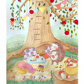 Mon projet du cours : Peignez des mondes imaginaires et naturels à la gouache. Projekt z dziedziny Projektowanie postaci,  Malarstwo,  R, sunek, Ilustracje dla dzieci i Malowanie gwaszami użytkownika melie - 17.10.2023