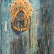 Aldaba.- Mi proyecto del curso: Masterclass  de texturas en acuarela. Projekt z dziedziny  Sztuki piękne,  Malarstwo i Malowanie akwarelą użytkownika framartirosa - 17.10.2023
