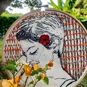 Mi proyecto del curso: Creación de retratos bordados. Un progetto di Ricamo e Textile Design di María Fernanda Cañón - 16.10.2023
