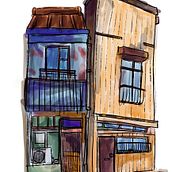 Mi proyecto del curso: Dibujo arquitectónico expresivo con marcadores de colores. Sketching, Drawing, Architectural Illustration, Sketchbook & Ink Illustration project by psmiguelesteban - 10.18.2023