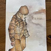 Mon projet du cours : Croquis de personnages à l'aquarelle. Sketching, Watercolor Painting, and Figure Drawing project by Ginela - 10.18.2023