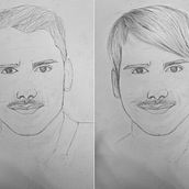 Meu projeto do curso: Caderno de retratos: explore o rosto humano. Sketching, Drawing, Portrait Drawing, Artistic Drawing, and Sketchbook project by Gabriela Lindsay Scott - 10.18.2023