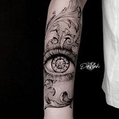 Il mio progetto del corso: Tecniche di tatuaggio blackwork in fine line. Tattoo Design project by davevalo16 - 10.19.2023