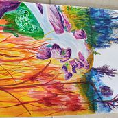 Mein Abschlussprojekt für den Kurs: Landschaften im Skizzenbuch: ein farbenfroher Ansatz. Sketching, Creativit, Pencil Drawing, Drawing, and Sketchbook project by Janine - 10.19.2023