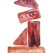 Mein Abschlussprojekt für den Kurs: Illustrationstechniken zum Lösen kreativer Blockaden. Design, Ilustração tradicional, Artes plásticas, Pintura, Criatividade, Criatividade para crianças, e Sketchbook projeto de Sascha Nabrotzky - 19.10.2023