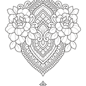 Projeto para tatuagem em ornamental nas costas. Tattoo Design project by Ana - 10.19.2023