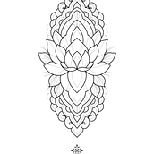 Projeto para tatuagem em ornamental com sombra . Tattoo Design project by Ana - 10.19.2023