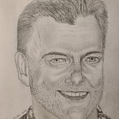 My project for course: Figure Drawing: The Human Head.  Drawing of Ray Stevenson . Un progetto di Belle arti, Disegno a matita, Disegno, Disegno di ritratti, Disegno realistico e Disegno anatomico di Grant Marven - 21.10.2023