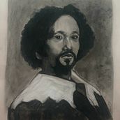 Mi proyecto del curso: Retrato realista al carboncillo. Un progetto di Illustrazione tradizionale, Belle arti, Disegno, Disegno di ritratti e Disegno realistico di luis - 21.10.2023