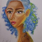 Primer intento con pastel . Traditional illustration project by ammy_cruz_basora - 10.20.2023