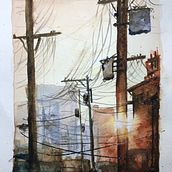 My project for course: Expressive Watercolor Painting: Create Compelling Illustrations. Pintura projeto de Janelle Cooke - 22.10.2023