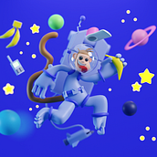Mi proyecto del curso: Creación de personajes en 3D con Blender. 3D, Character Design, 3D Modeling, 3D Character Design, and 3D Design project by Ronald Miguel Dután Bonilla - 10.21.2023