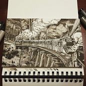 Puffing Billy. Un proyecto de Sketchbook e Ilustración tradicional de Jascha - 22.10.2023