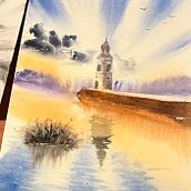 Mon projet du cours : Paysages naturels à l’aquarelle. Fine Arts, Painting, and Watercolor Painting project by g2jcv9ctyf - 10.22.2023