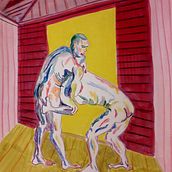 My project for course: Expressive Figure Drawing: Explore Lines, Shapes and Colors. Fine Arts, Pencil Drawing, Drawing, Portrait Drawing, Realistic Drawing, Figure Drawing, and Gouache Painting project by olou - 11.11.2023