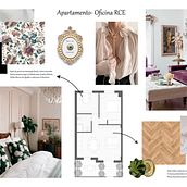 Mi proyecto del curso: Apartamento-Oficina RCE. Un proyecto de Diseño de interiores, Decoración de interiores, Interiorismo, Teoría del color y Diseño de espacios de Lydia Pérez - 22.10.2023