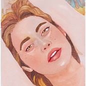 Mi proyecto del curso: Retrato ilustrado en acuarela. Traditional illustration, Fine Arts, Painting, Drawing, Watercolor Painting, Portrait Drawing, and Artistic Drawing project by M Gabriel Domínguez López - 10.23.2023