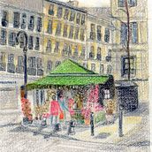 Mon projet du cours : Illustration aux crayons de couleur dans un carnet de croquis. Traditional illustration, Fine Arts, Sketching, Pencil Drawing, Drawing, Artistic Drawing, and Sketchbook project by denis13fr - 10.23.2023