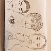 My project for course: Portrait Sketchbooking: Explore the Human Face. Sketching, Drawing, Portrait Drawing, Artistic Drawing, and Sketchbook project by Joanne Bayliss - 10.23.2023
