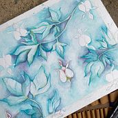 tränendes Herz botanische Musstet . Un proyecto de Ilustración botánica, Pattern Design y Pintura a la acuarela de karinhoffmeister - 24.10.2023