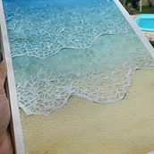 Mar em movimento . Watercolor Painting, Naturalistic Illustration, and Painting project by Amanda Marques - 10.13.2023