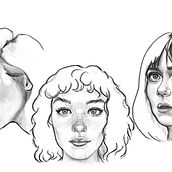 My project for course: Portrait Sketchbooking: Explore the Human Face. Sketching, Drawing, Portrait Drawing, Artistic Drawing, and Sketchbook project by zannamay94 - 10.20.2023