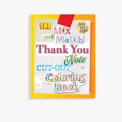 Mix and Match Thank You Note Cut-Out Coloring Book. Een project van  Reclame,  Branding en identiteit, Productontwerp, Typografie, Schrijven, Copywriting, Papercraft,  Belettering,  Creativiteit, Marketing voor Instagram y Merkstrategie van Dan Morgan - 24.10.2023