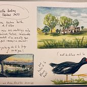 Mi proyecto del curso: Cuaderno de viaje en acuarela. Traditional illustration, Watercolor Painting, Architectural Illustration, and Sketchbook project by amiradavives - 10.24.2023