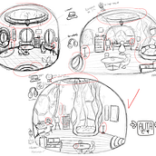 Mi proyecto del curso: Desarrollo visual desde cero: ilustra escenarios imaginarios. Drawing, Digital Illustration, Concept Art, and Digital Drawing project by Maria Belen Cravero - 10.24.2023