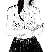Devant Moi.   . Un proyecto de Ilustración tradicional, Dibujo, Ilustración digital, Dibujo de Retrato y Dibujo digital de Raquel - 24.10.2023