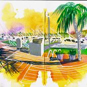 Mi proyecto del curso: Urban sketching contemporáneo con técnicas mixtas. Un proyecto de Ilustración tradicional, Pintura, Ilustración arquitectónica e Ilustración con tinta de Viridiana Benitez Mendoza - 05.10.2023