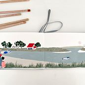 My project for course: Travel Sketchbook Illustration with Gouache. Een project van Schilderij,  Tekening, Sketchbook y Schilderen met gouache van Aline Fouquet - 25.10.2023