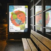 Poster para el XIX Premio Ayala. Un proyecto de Diseño, Diseño gráfico y Diseño editorial de Aurora Tristán - 18.10.2023