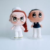 Mi proyecto del curso: Amigurumis: personas tejidas a crochet. Un proyecto de Artesanía, Diseño de juguetes, Tejido, Crochet, Amigurumi y Diseño textil de yenniruthgalindo - 25.10.2023