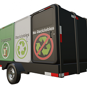 Remolque para la recolección de residuos separados. Un proyecto de Diseño industrial, Diseño, Diseño 3D, Modelado 3D, 3D y Diseño de producto de Iván Pinzón Caballero - 22.04.2022