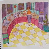 My project for course: Exploratory Sketchbook: Find Your Drawing Style. Un proyecto de Ilustración tradicional, Bocetado, Creatividad, Dibujo, Pintura a la acuarela, Sketchbook y Pintura gouache de chompolomp - 25.10.2023