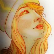 Il mio progetto del corso: Ritratti vivaci con matite colorate. Drawing, Portrait Drawing, Sketchbook, and Colored Pencil Drawing project by sabri1504 - 10.27.2023